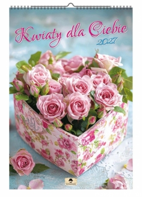 Kalendarz 2027 A3 ścienny jednostronny - kwiaty dla ciebie