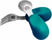 Zestaw sztućców widele i łyżka niebieski