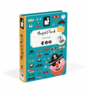 Janod, Magnetyczna układanka - Śmieszne buzie. Chłopiec. Magnetibook (J02716)