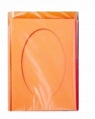 Karty passepartout prostokąt pomarańcz 10,5 x 15 cm
