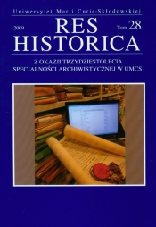 Res Historica Tom 28 2009 - <br />