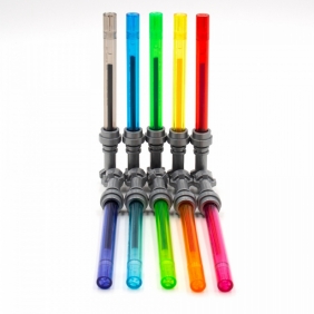 Zestaw długopisów żelowych LEGO Star Wars - Miecz świetlny, 10 szt.