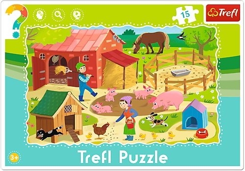 Puzzle ramkowe 15: Farma (31216)