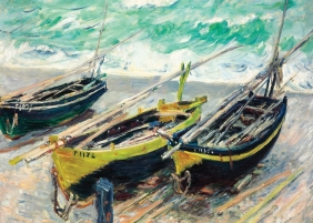 Puzzle 1000: Art 2 - Claud Monet - Trzy łodzie rybackie