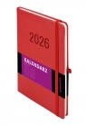 Kalendarz 2026 Memofix B5 TDW - Czerwony
