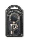 Silver Letter Keyring - brelok do kluczy litera P