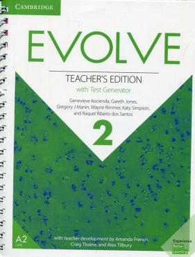 Evolve Level 2 Teacher's Edition with Test Generator - Jones Gareth, Manin Gregory J., Rimmer Wayne, Simpson Katy, Santos Raquel Ribeiro dos, Kocienda Genevieve