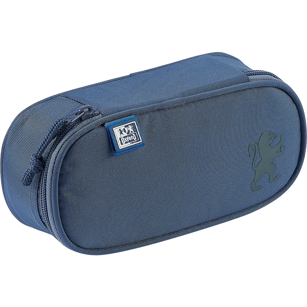 Piórnik z klapką Oxford School - jeans