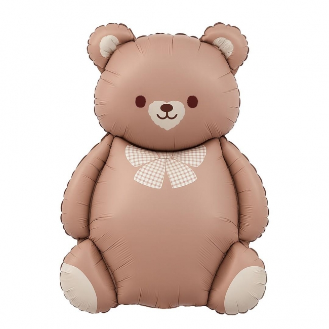 Balon foliowy miś z kokardą