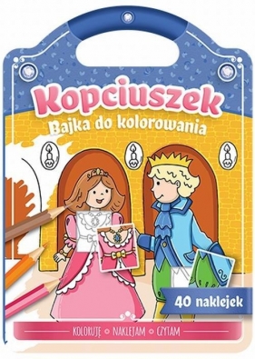 Bajka do kolorowania Kopciuszek