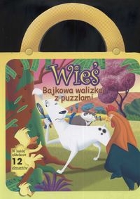 Wieś Bajkowa walizka z puzzlami