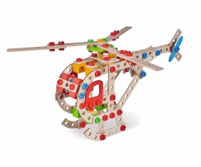 Eichhorn Constructor: Drewniane klocki konstrukcyjne 5w1 - Helikopter (100039098)