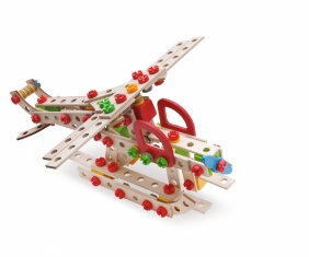 Eichhorn Constructor: Drewniane klocki konstrukcyjne 5w1 - Helikopter (100039098)