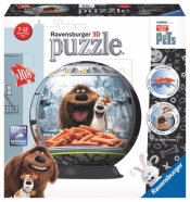 Puzzle kuliste 108 elementów Sekretne życie zwierząt domowych