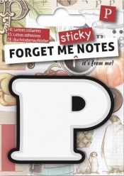 Forget me sticky - notes kart samoprzylepnych litera P
