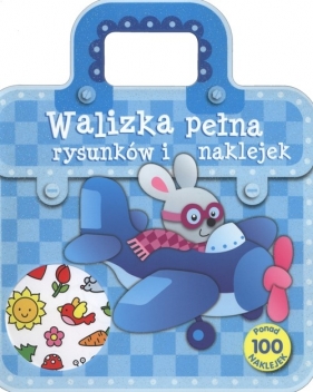 Walizka pełna rysunków i naklejek