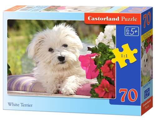 Puzzle  White Terrier 70 elementów (007165)