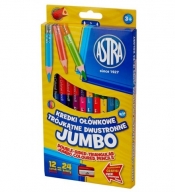 Kredki ołówkowe Jumbo Astra 12 sztuk/24 kolory (312118001)