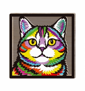 Zestaw do tworzenia obrazów z drewna - kot