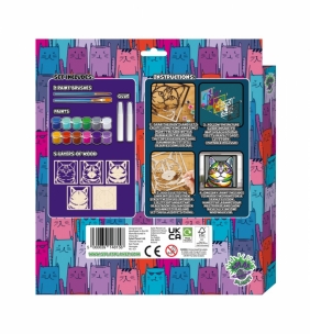 Zestaw do tworzenia obrazów z drewna - kot