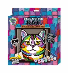 Zestaw do tworzenia obrazów z drewna - kot