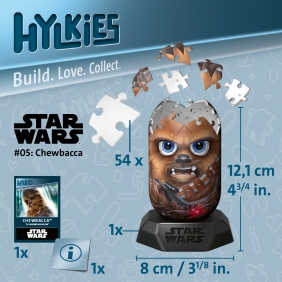 Ravensburger, Puzzle 3D Hylkies 56: Chewbacca (12001016)