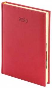 Kalendarz 2020 A4 Dzienny Vivella Czerwony (A4D010B-CZERWONY)