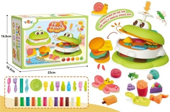 Zestaw ciastoliny żaba burger