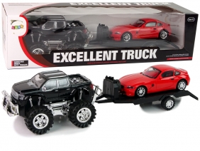 Zestaw pojazdów Monster Truck + BMW