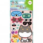Naklejki 3D Soft Puffy Fun - Dog Play, 110X205 mm, Happy Color