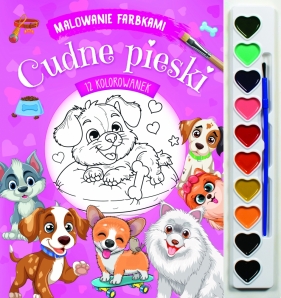 Malowanie farbkami. Cudne pieski - Izabella   Sieńko-Holewa