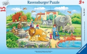Puzzle ramkowe 15: Wycieczka do zoo (6116)
