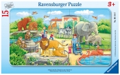 Ravensburger, Puzzle ramkowe 15: Wycieczka do zoo (6116)