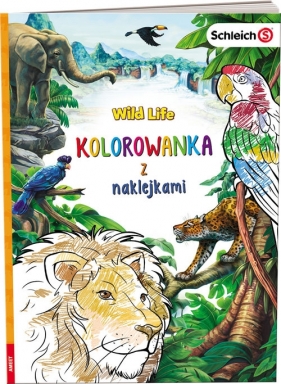 SCHLEICH Wild Life Kolorowanka z naklejkami