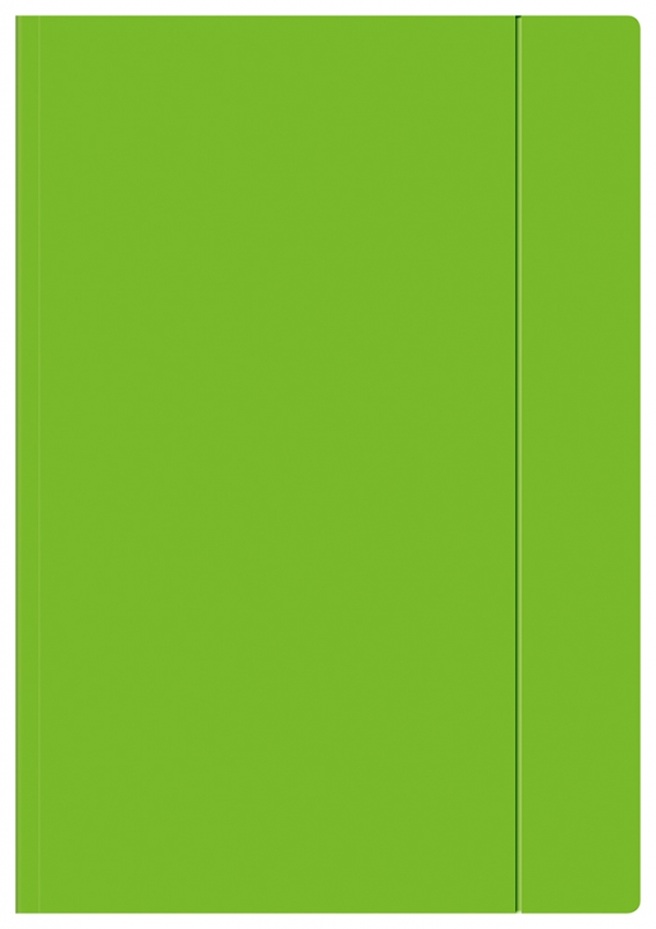 Teczka z gumką A4+ - Fluo zielona (357144) 
