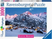 Puzzle 2D 1000 elementów: Bernese Oberland, Murren in Switzerland (17316)