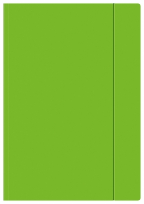 Teczka z gumką A4+ - Fluo zielona (357144)