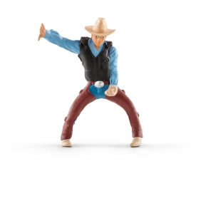 Schleich Farm World, Kowboj siodłający dzikiego konia (41416)