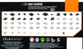Puzzle 3D Cars: Mini Cooper - poziom 4/4 (105196)