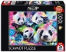 Puzzle 1000 Sheena Pike Pandy i kwiaty