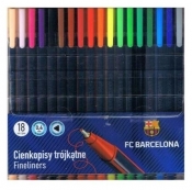 Cienkopisy trójkątne 0,4 mm FC Barcelona 18kol