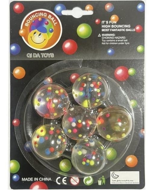 Zestaw piłek kauczukowych 6szt