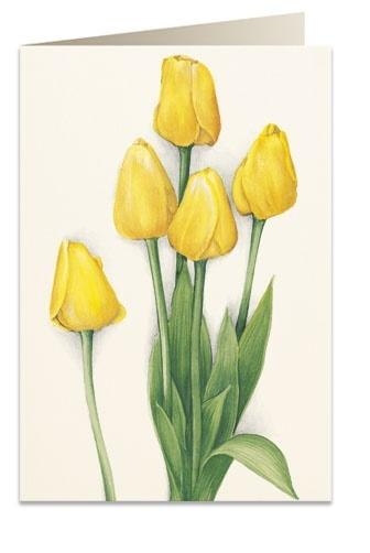 Karnet B6 + koperta 7516 Żółte tulipany