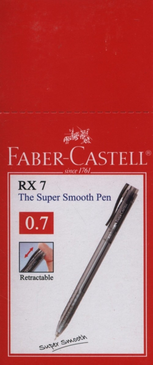 Długopis Faber-Castell RX7 czarny 10 sztuk