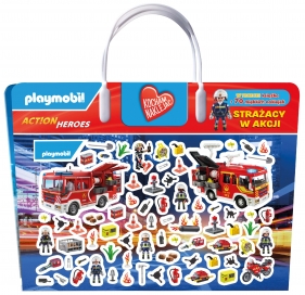 Kocham naklejać. Playmobil Action Heroes. Strażacy w akcji - Opracowanie zbiorowe