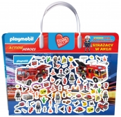 Kocham naklejać. Playmobil Action Heroes. Strażacy w akcji - Opracowanie zbiorowe