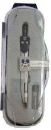Cyrkiel Compassi metalowy z zapasem grafitów kasetka (LC700)