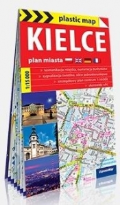 Plastic map Kielce 1:15 000 mapa turystyczna - Praca zbiorowa
