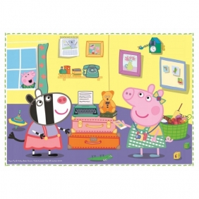 Puzzle 4w1: Świnka Peppa - Wspomnienie z wakacji (34316)