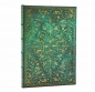 Notatnik gładki Emerald Flower Midi